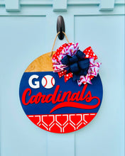 Load image into Gallery viewer, Go Cardinals Door Hanger
