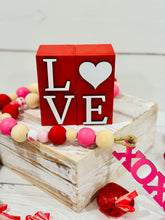 Load image into Gallery viewer, Mini reversible Love/XOXO Blocks