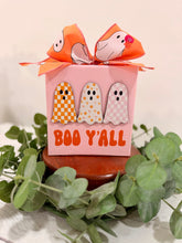 Load image into Gallery viewer, Boo Y’all 5x5 Wooden Block – Cute Halloween Shelf Sitter
