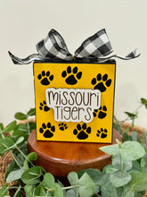 Load image into Gallery viewer, Missouri Tigers Paw Print Block