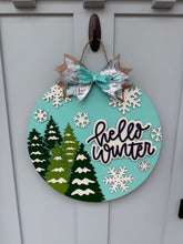 Load image into Gallery viewer, Hello Winter Door Hanger