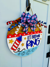 Load image into Gallery viewer, Let Freedom Ring Door Sign