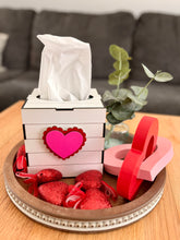 Load image into Gallery viewer, Shiplap Tissue Box Cover with Magnetic Interchangeable Holiday Decor