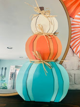 Load image into Gallery viewer, Wooden Pumpkin Topiary