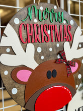 Load image into Gallery viewer, Rudolph Christmas Door Hanger