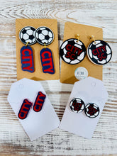 Load image into Gallery viewer, City Soccer Ball Stud Earrings
