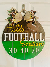 Load image into Gallery viewer, Hello Football Season Door Sign