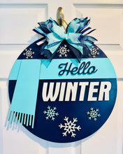Load image into Gallery viewer, Hello Winter Door Hanger