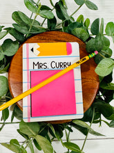 Load image into Gallery viewer, Teacher Note Holder (notebook paper style)