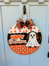 Load image into Gallery viewer, Happy Howloween Dog Halloween Door Hanger – Cute Dog Lover Porch Decor