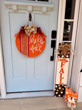 Load image into Gallery viewer, Hello Fall Pumpkin Door Hanger