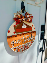 Load image into Gallery viewer, Give Thanks Door Sign
