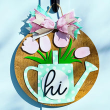Load image into Gallery viewer, Hi Watering Can Door Hanger