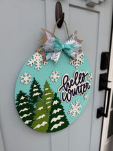 Load image into Gallery viewer, Hello Winter Door Hanger