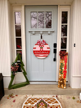 Load image into Gallery viewer, Welcome Candy Cane Door Hanger