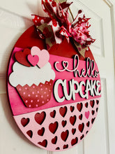 Load image into Gallery viewer, Hello Cupcake Door Hanger