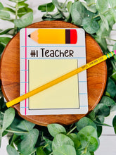 Load image into Gallery viewer, Teacher Note Holder (notebook paper style)