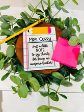 Load image into Gallery viewer, Teacher Note Holder (notebook paper style)