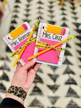Load image into Gallery viewer, Teacher Note Holder (notebook paper style)