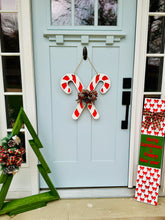 Load image into Gallery viewer, Candy Cane Door Hanger