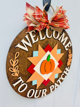 Load image into Gallery viewer, Welcome to our Patch Door Sign