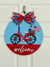 Load image into Gallery viewer, Welcome Americana Bike Sign