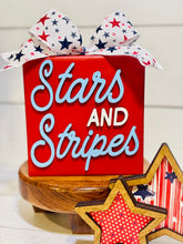 Load image into Gallery viewer, Stars and Stripes Block