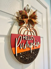Load image into Gallery viewer, Fall Pumpkin Door Hanger