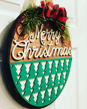Load image into Gallery viewer, Merry Christmas Trees Door Sign