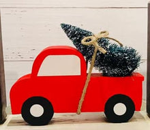 Load image into Gallery viewer, Red Truck with Tree "O" Piece