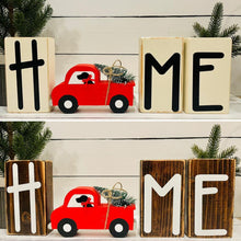 Load image into Gallery viewer, Red Truck with Tree "O" Piece