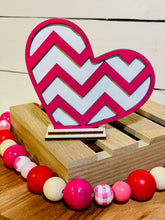 Load image into Gallery viewer, Chevron 3D Heart