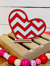 Load image into Gallery viewer, Chevron 3D Heart