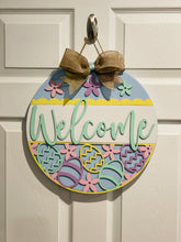 Load image into Gallery viewer, Welcome Easter Door Sign