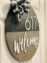Load image into Gallery viewer, Address Welcome Door Sign