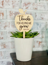 Load image into Gallery viewer, Teacher Apple Plant Pick