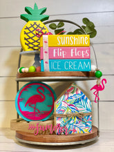 Load image into Gallery viewer, Flamingo Tiered Tray