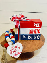 Load image into Gallery viewer, Red White and Blue Decor