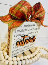 Load image into Gallery viewer, Autumn Words Block