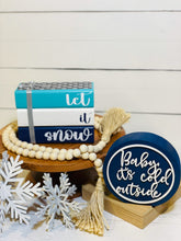 Load image into Gallery viewer, Let it Snow Stacked Blocks