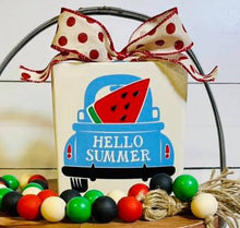 Load image into Gallery viewer, Watermelon Hello Summer Block