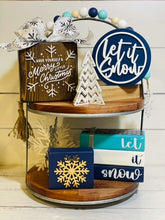 Load image into Gallery viewer, Snowflake Mirrored Block