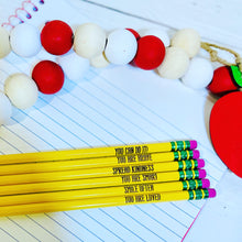 Load image into Gallery viewer, Set of 6 Engraved Pencils