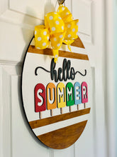 Load image into Gallery viewer, Hello Summer Door Sign
