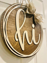 Load image into Gallery viewer, Hi! Door Sign