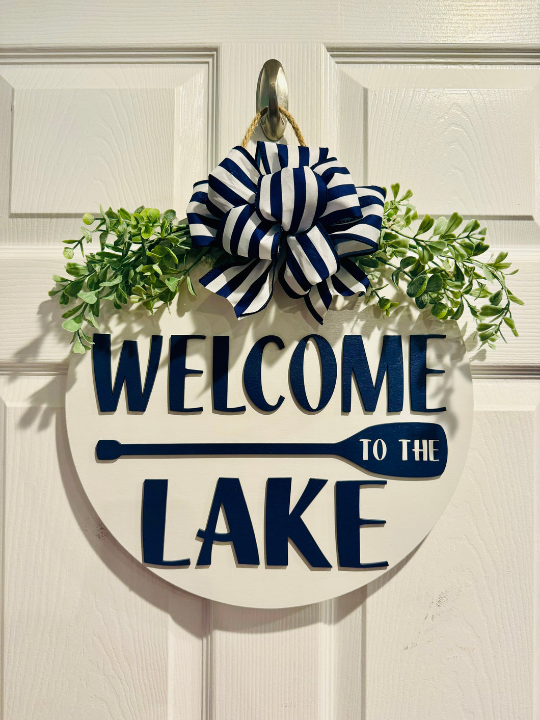 Welcome to the Lake Door Sign