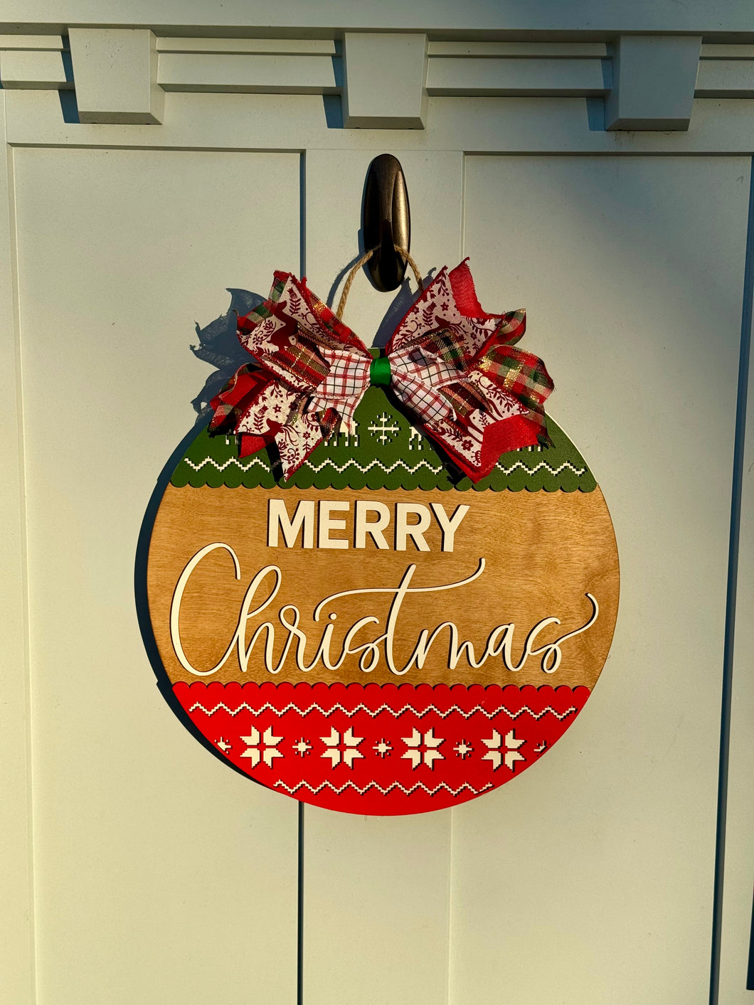 Merry Christmas Sweater Door Sign