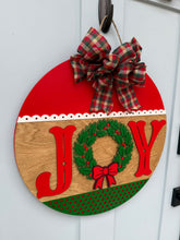 Load image into Gallery viewer, Joy Christmas Door Hanger
