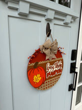 Load image into Gallery viewer, Hey There Pumpkin Door Sign
