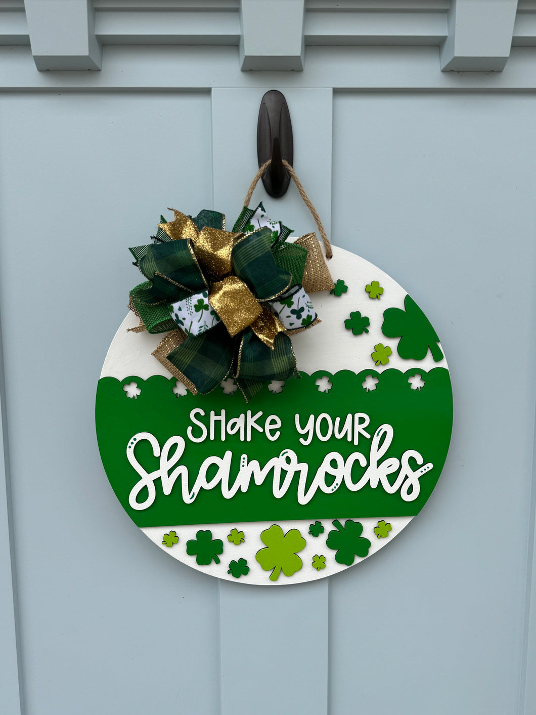Shake your Shamrocks Door Sign